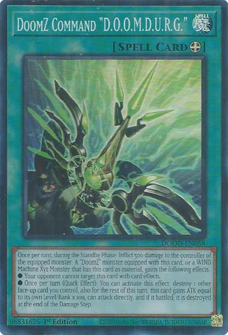 Image for DoomZ Command "D.O.O.M.D.U.R.G." (DOOD-EN058) (Doom of Dimensions) - YuGiOh
