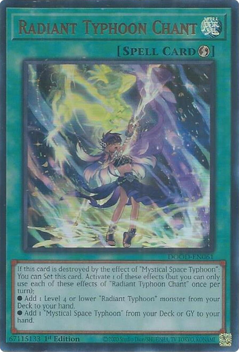 Image for Radiant Typhoon Chant (DOOD-EN061) (Doom of Dimensions) - YuGiOh