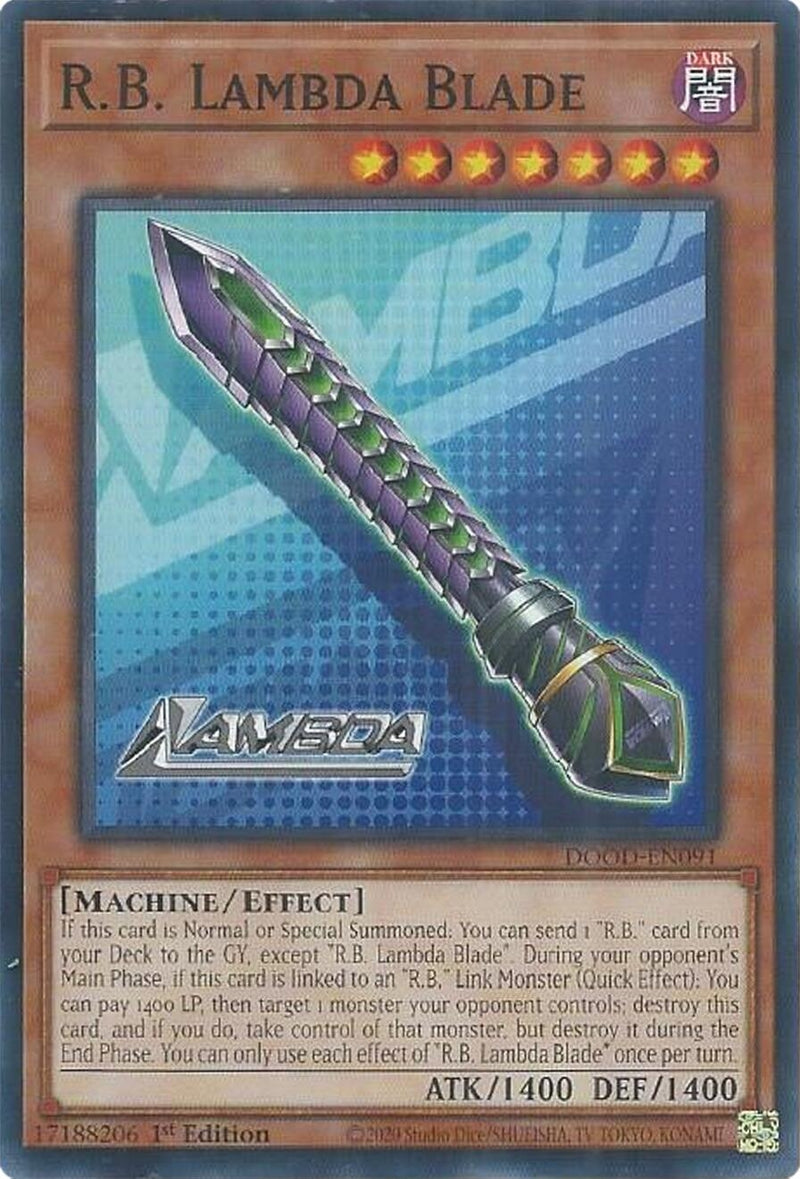 Image for R.B. Lambda Blade (DOOD-EN091) (Doom of Dimensions) - YuGiOh