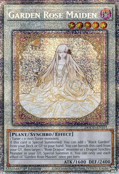 Image for Garden Rose Maiden (DOOD-EN101) (Doom of Dimensions) - YuGiOh