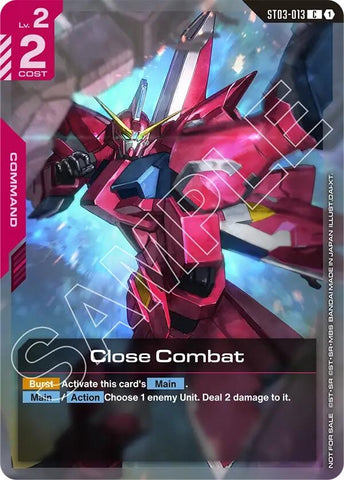 Image for Close Combat (Championship Participation Pack 01) (ST03-013) (Gundam Promotional Cards) - Gundam Card Game