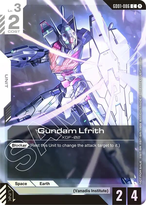 Image for Gundam Lfrith (Championship Participation Pack 01) (GD01-086) (Gundam Promotional Cards) - Gundam Card Game