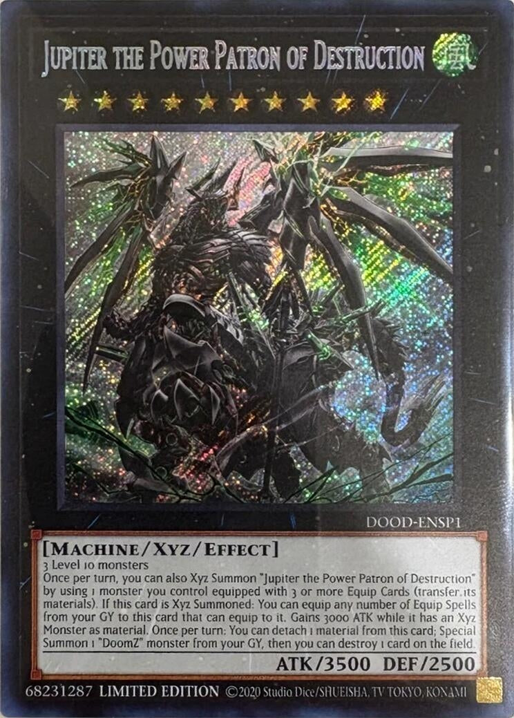 Image for Jupiter the Power Patron of Destruction (SR) (DOOD-ENSP1) (DOOD-ENSP1) (Doom of Dimensions) - YuGiOh