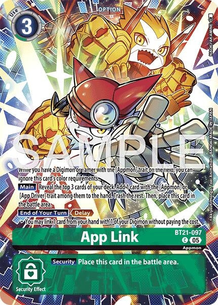 Image for App Link (BT21-097 C) (Limited Card Pack -Another Knight-) (LM-07) - Digimon Card Game