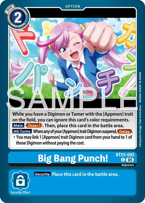 Image for Big Bang Punch! (BT23-093 C) - Digimon Card Game