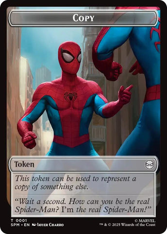 Image for Copy // Human Citizen Double-Sided Token (1 // 4) (Marvel's Spider-Man) - Magic: The Gathering