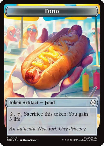 Image for Food // Robot Double-Sided Token (5 // 6) (Marvel's Spider-Man) - Magic: The Gathering