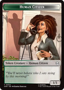 Image for Human Citizen // Treasure Double-Sided Token (4 // 7) (Marvel's Spider-Man) - Magic: The Gathering