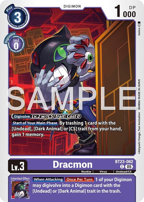 Image for Dracmon (BT23-062 C) - Digimon Card Game