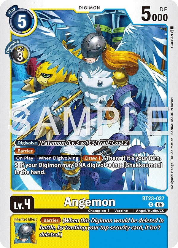 Image for Angemon (BT23-027 C) - Digimon Card Game