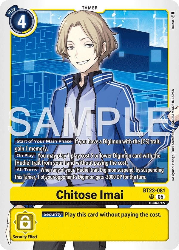 Image for Chitose Imai (BT23-081 SR) - Digimon Card Game