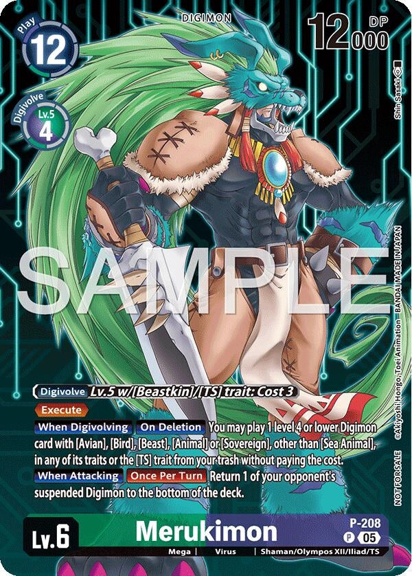 Image for Merukimon (Hacker's Slumber Box Promotion Pack) (P-208 P) - Digimon Card Game