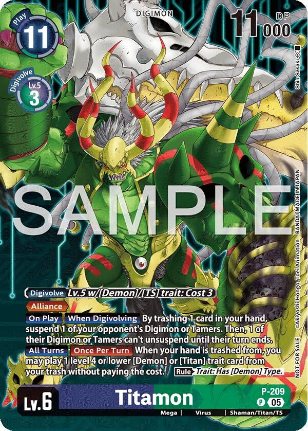 Image for Titamon (Hacker's Slumber Box Promotion Pack) (P-209 P) - Digimon Card Game