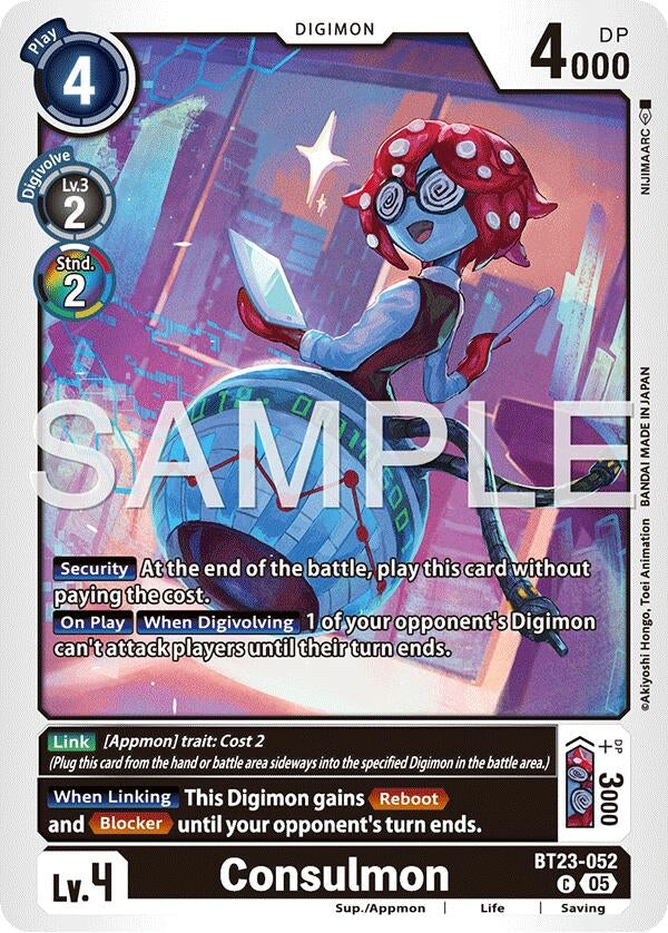 Image for Consulmon (BT23-052 C) - Digimon Card Game