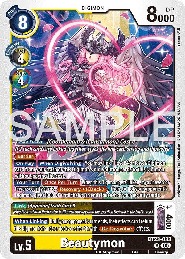 Image for Beautymon (BT23-033 R) - Digimon Card Game