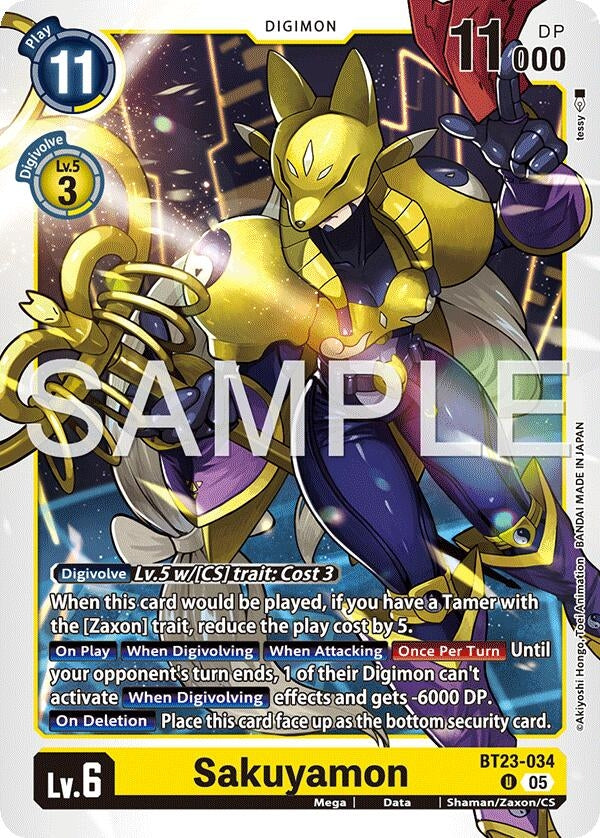 Image for Sakuyamon (BT23-034 U) - Digimon Card Game