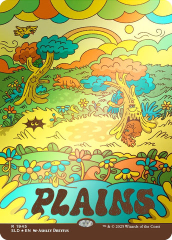 Image for Plains (1945) (Rainbow Foil) (1945) (Secret Lair Drop Series) - Magic: The Gathering