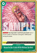 Image for Because the Side of Justice Will Be Whichever Side Wins!! (Tournament Pack 2025 Vol. 4) (OP05-037) (One Piece Promotion Cards) - One Piece Card Game