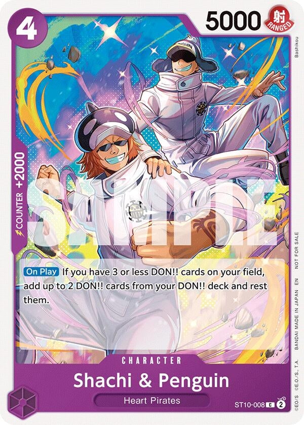 Image for Shachi & Penguin (Tournament Pack 2025 Vol. 4) (ST10-008) (One Piece Promotion Cards) - One Piece Card Game