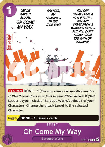 Image for Oh Come My Way (Reprint) (EB01-038) (Premium Booster -The Best- Vol. 2) - One Piece Card Game