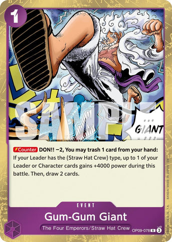 Image for Gum-Gum Giant (Reprint) (OP09-078) (Premium Booster -The Best- Vol. 2) - One Piece Card Game