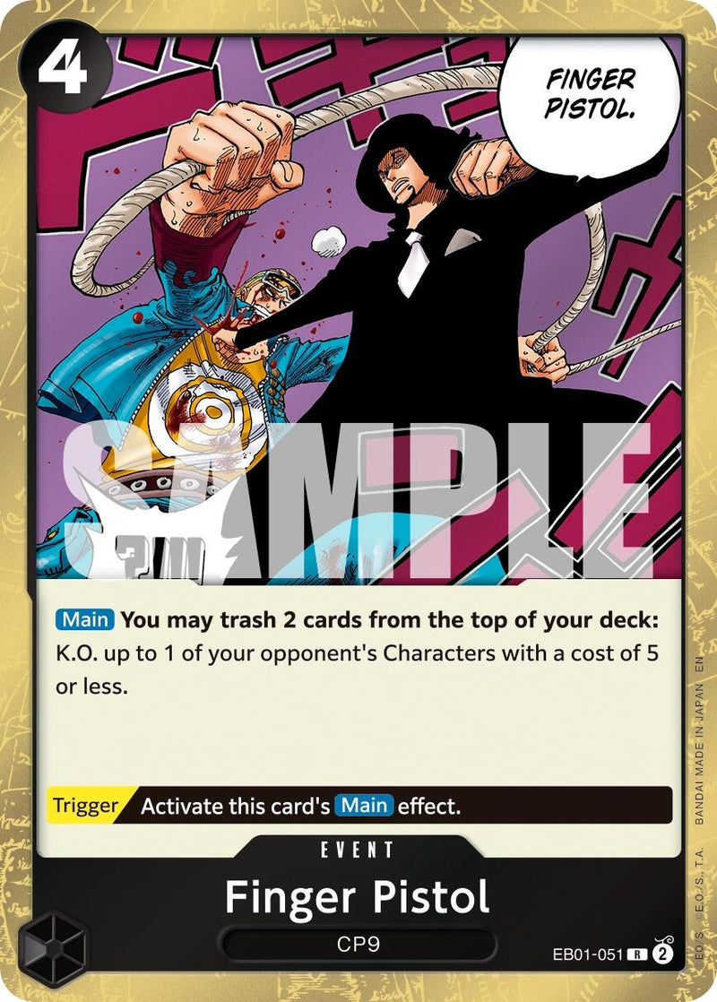 Image for Finger Pistol (Reprint) (EB01-051) (Premium Booster -The Best- Vol. 2) - One Piece Card Game