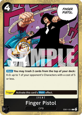 Image for Finger Pistol (Reprint) (EB01-051) (Premium Booster -The Best- Vol. 2) - One Piece Card Game