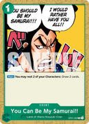 Image for You Can Be My Samurai!! (Reprint) (OP01-055) (Premium Booster -The Best- Vol. 2) - One Piece Card Game