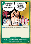 Image for You Can Be My Samurai!! (Pirate Foil) (OP01-055) (Premium Booster -The Best- Vol. 2) - One Piece Card Game