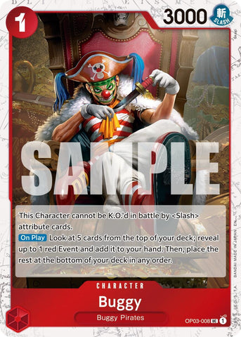 Image for Buggy - OP03-008 (Pirate Foil) (OP03-008) (Premium Booster -The Best- Vol. 2) - One Piece Card Game