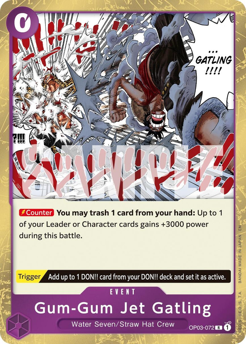 Image for Gum-Gum Jet Gatling (Reprint) (OP03-072) (Premium Booster -The Best- Vol. 2) - One Piece Card Game