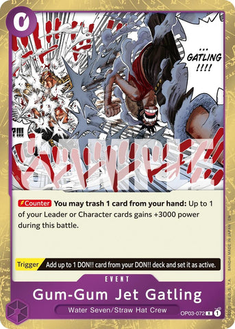 Image for Gum-Gum Jet Gatling (Reprint) (OP03-072) (Premium Booster -The Best- Vol. 2) - One Piece Card Game