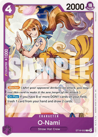 Image for O-Nami (Reprint) (ST18-002) (Premium Booster -The Best- Vol. 2) - One Piece Card Game