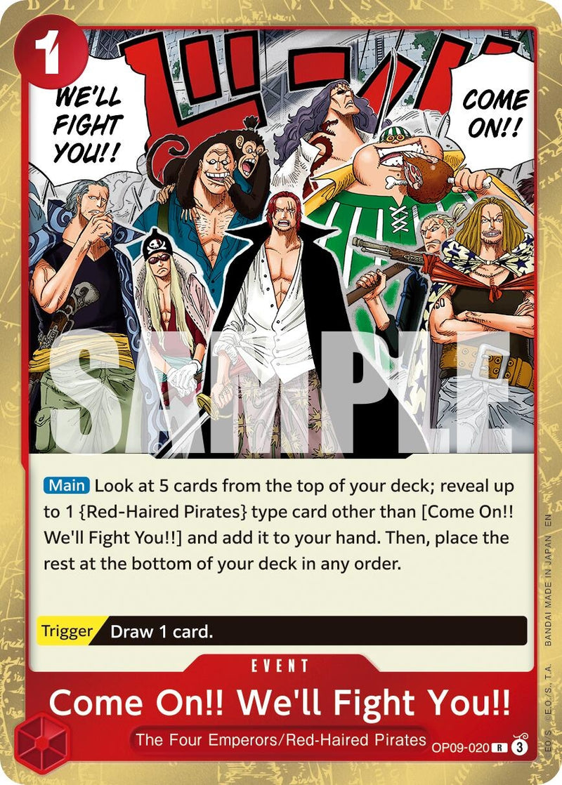 Image for Come On!! We'll Fight You!! (Reprint) (OP09-020) (Premium Booster -The Best- Vol. 2) - One Piece Card Game