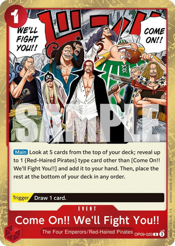 Image for Come On!! We'll Fight You!! (Reprint) (OP09-020) (Premium Booster -The Best- Vol. 2) - One Piece Card Game
