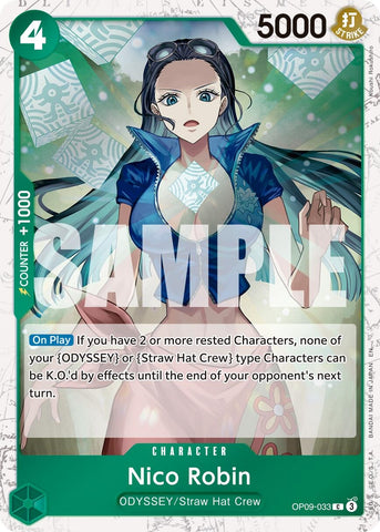 Image for Nico Robin - OP09-033 (Pirate Foil) (OP09-033) (Premium Booster -The Best- Vol. 2) - One Piece Card Game