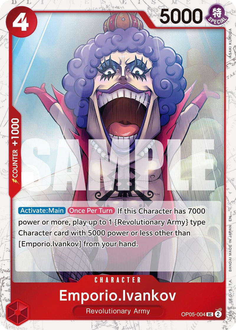 Image for Emporio.Ivankov (Pirate Foil) (OP05-004) (Premium Booster -The Best- Vol. 2) - One Piece Card Game