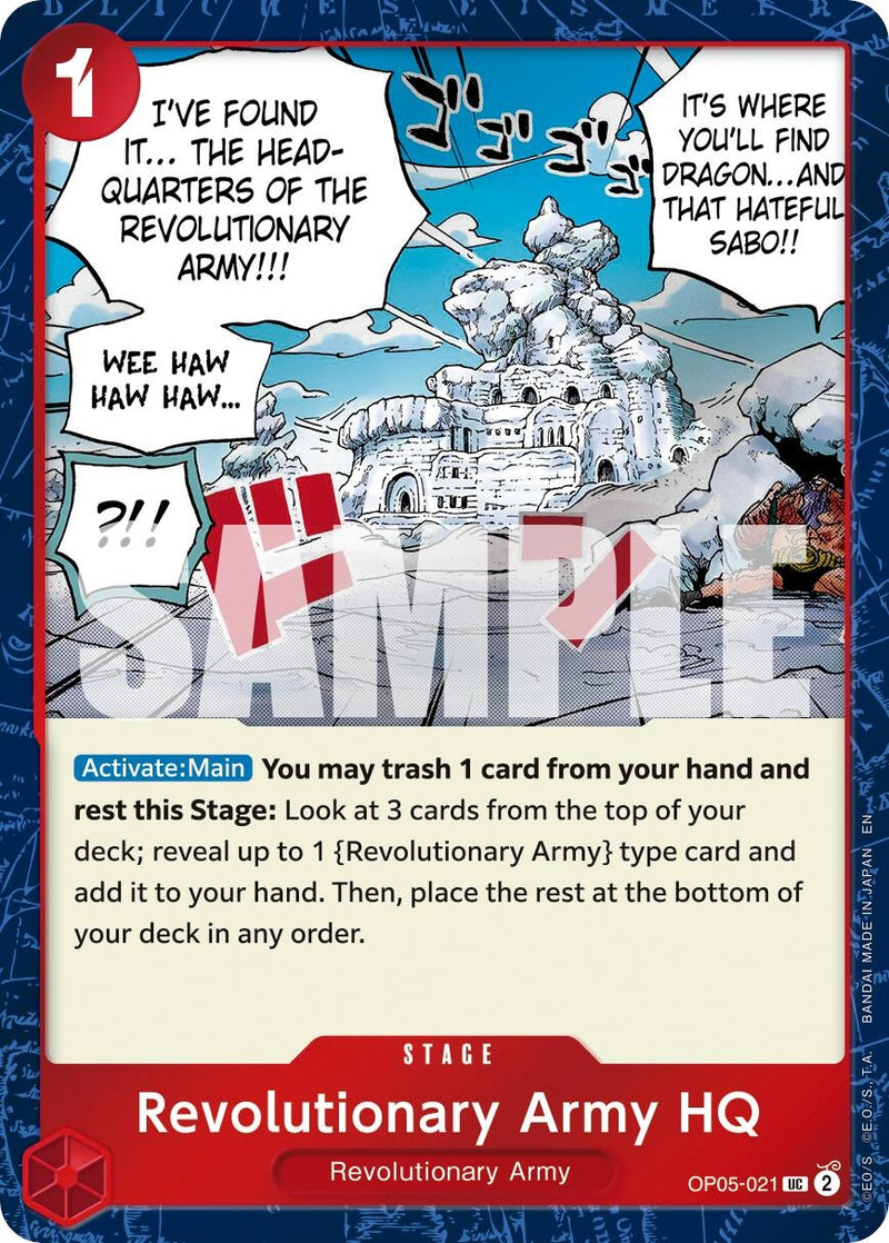 Image for Revolutionary Army HQ (Pirate Foil) (OP05-021) (Premium Booster -The Best- Vol. 2) - One Piece Card Game