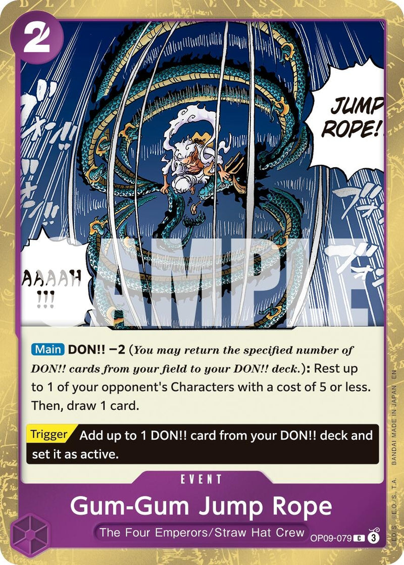 Image for Gum-Gum Jump Rope (Pirate Foil) (OP09-079) (Premium Booster -The Best- Vol. 2) - One Piece Card Game