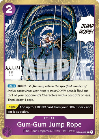 Image for Gum-Gum Jump Rope (Pirate Foil) (OP09-079) (Premium Booster -The Best- Vol. 2) - One Piece Card Game