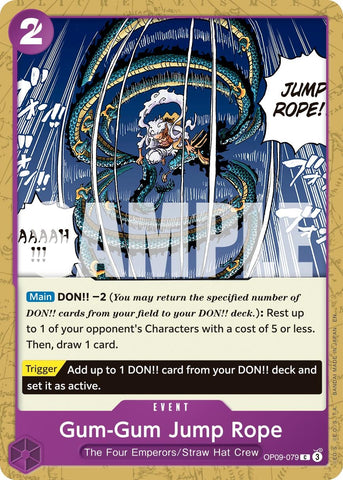 Image for Gum-Gum Jump Rope (Reprint) (OP09-079) (Premium Booster -The Best- Vol. 2) - One Piece Card Game