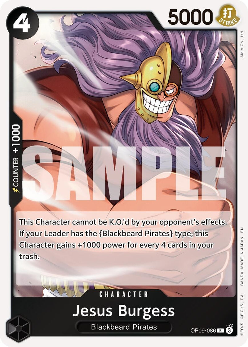 Image for Jesus Burgess (Reprint) (OP09-086) (Premium Booster -The Best- Vol. 2) - One Piece Card Game