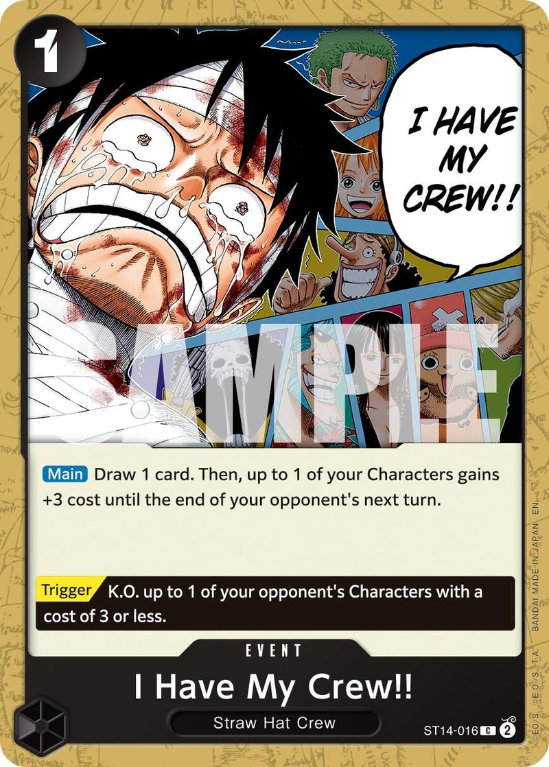 Image for I Have My Crew!! (Reprint) (ST14-016) (Premium Booster -The Best- Vol. 2) - One Piece Card Game