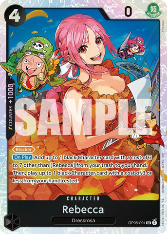 Image for Rebecca (Reprint) (OP05-091) (Premium Booster -The Best- Vol. 2) - One Piece Card Game