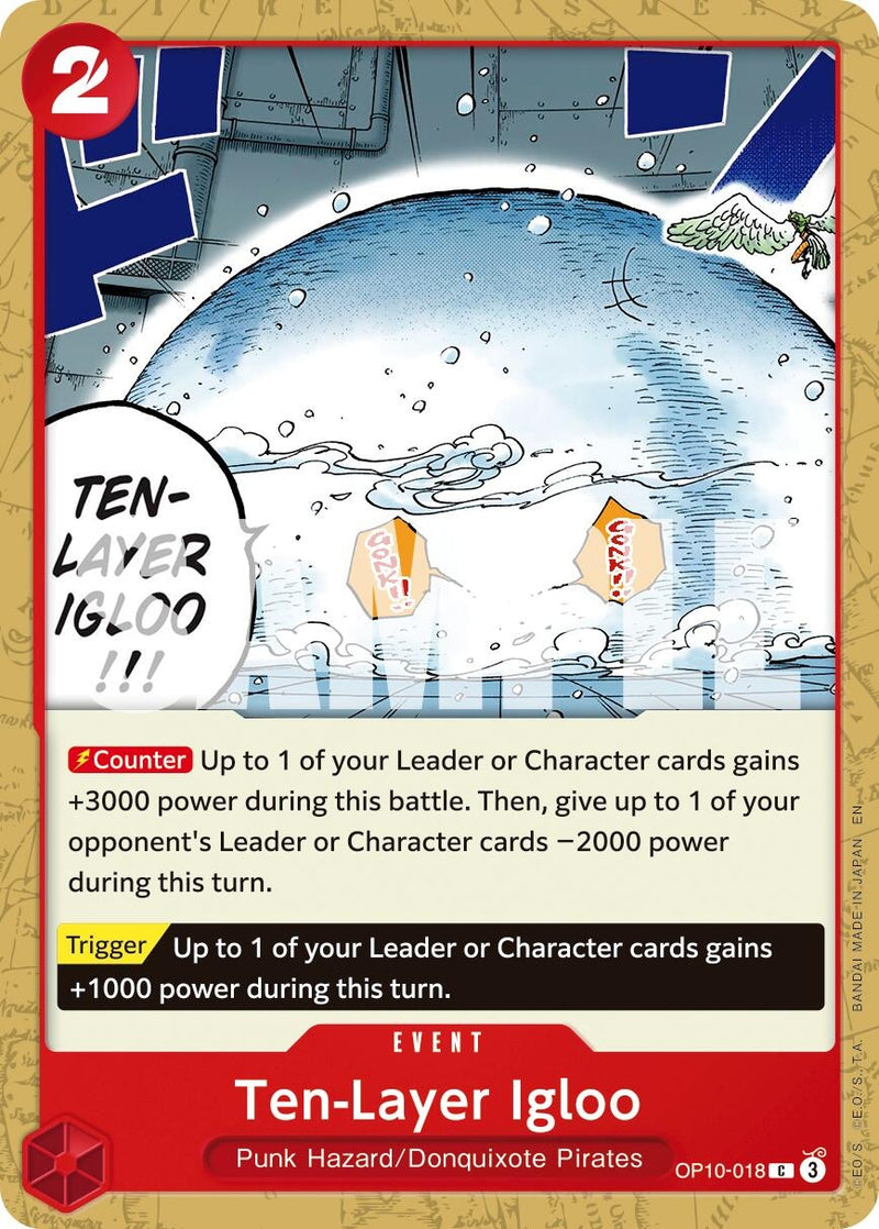 Image for Ten-Layer Igloo (Reprint) (OP10-018) (Premium Booster -The Best- Vol. 2) - One Piece Card Game