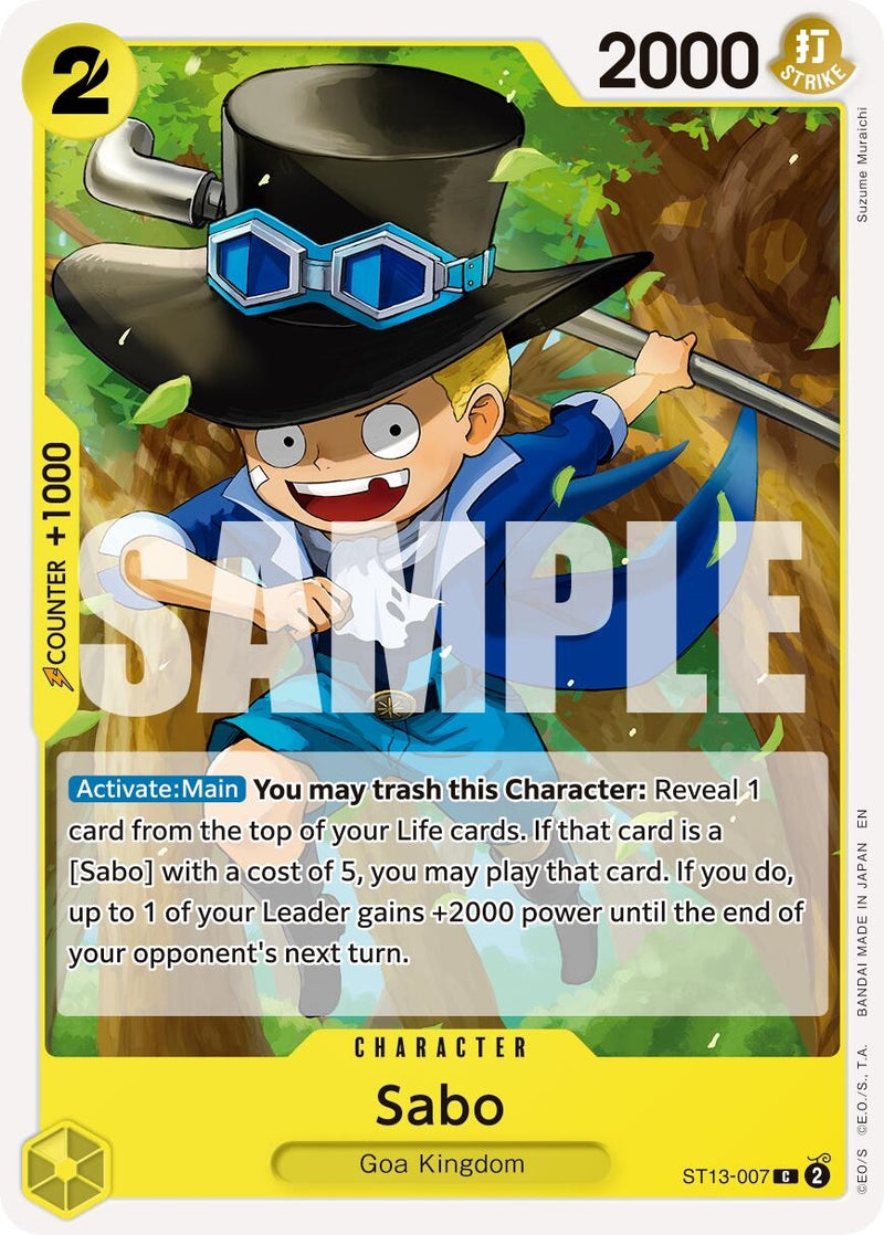 Image for Sabo - ST13-007 (Reprint) (ST13-007) (Premium Booster -The Best- Vol. 2) - One Piece Card Game