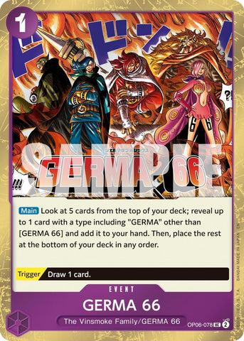 Image for GERMA 66 (Pirate Foil) (OP06-078) (Premium Booster -The Best- Vol. 2) - One Piece Card Game