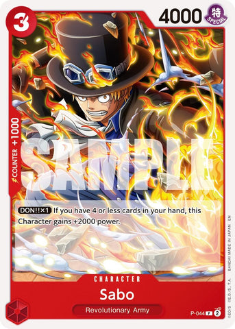 Image for Sabo - P-044 (Reprint) (P-044) (Premium Booster -The Best- Vol. 2) - One Piece Card Game