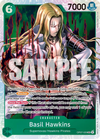 Image for Basil Hawkins - OP07-029 (Reprint) (OP07-029) (Premium Booster -The Best- Vol. 2) - One Piece Card Game