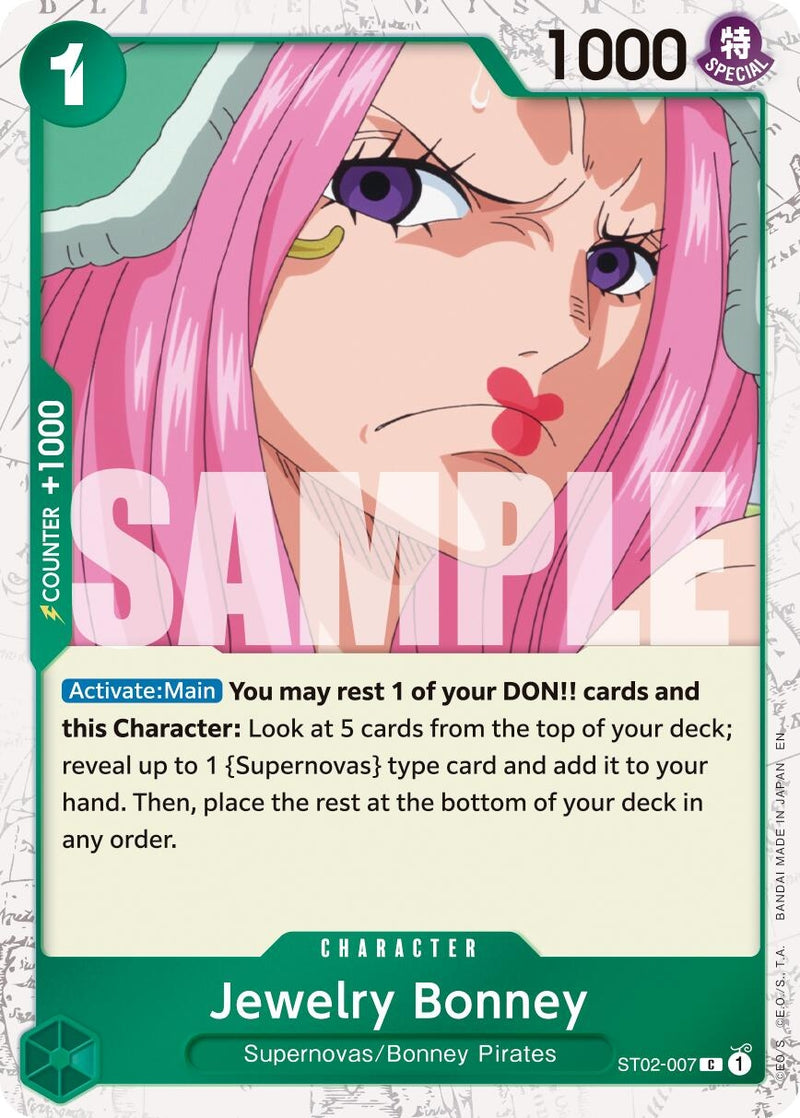 Image for Jewelry Bonney - ST02-007 (Pirate Foil) (ST02-007) (Premium Booster -The Best- Vol. 2) - One Piece Card Game